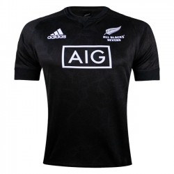 Camisola Neozelandesa Rugby 7S Equipamento Primeiro 2020-2021 Manga Curta